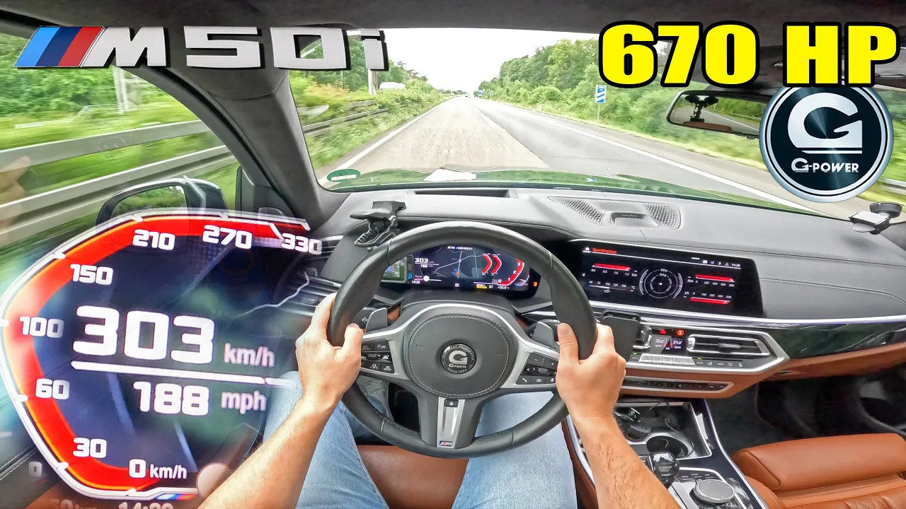 BMW X5 M50i G-POWER *303KMH / 188MPH* on UNLIMITED AUTOBAHN!