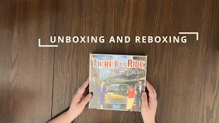 Ticket To Ride: New York Board Game - Unboxing and Reboxing - What's in the box?