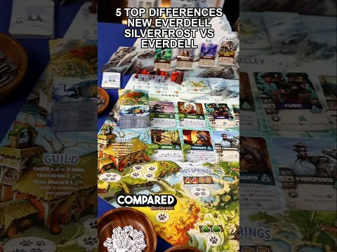 #EverdellSilverfrost - 96 seconds to 5 main differences compare to #Everdell base game! Thoughts?