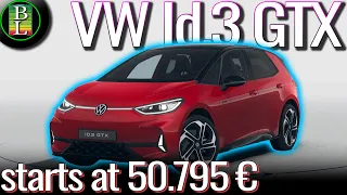 You can now order the NEW VW Id.3 GTX