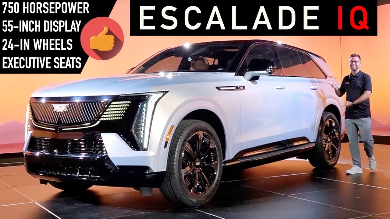 2025 Cadillac Escalade IQ -- An Escalade Like You've *Never* Seen Before! ($130K; 55-inch Displays)