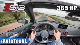 Audi S3 Convertible LOUD! Exhaust POPS & BANGS 365HP POV Test Drive by AutoTopNL