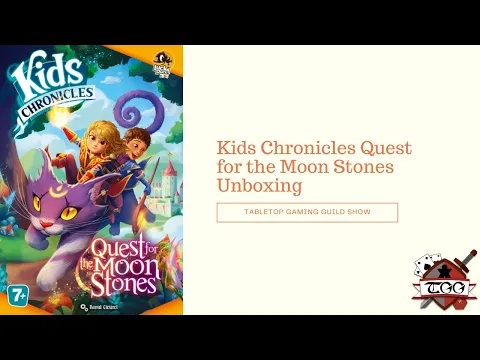 Kids Chronicles Quest for the Moon Stones Board Game Unboxing