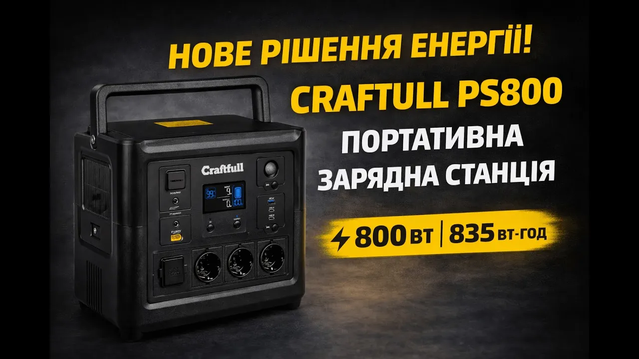 Портативна зарядна станція Craftfull PS800