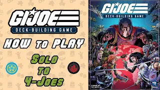 How to Play GI Joe the Deck Builder | Boot Camp for Solo through 4 Players
