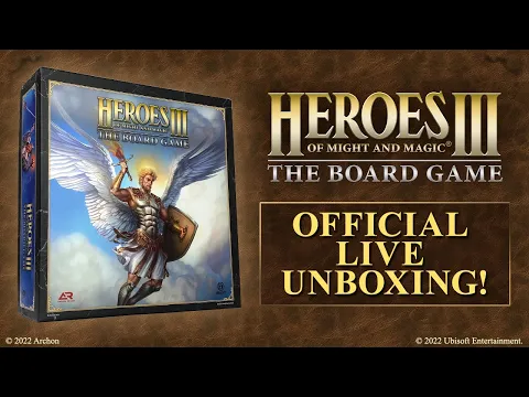 Heroes of Might and Magic III: The Board Game Live Unboxing | 27.09.2022
