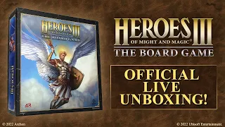 Heroes of Might and Magic III: The Board Game Live Unboxing | 27.09.2022