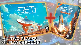 SETI: Search for Extraterrestrial Intelligence + Space Agencies Expansion - 2 Player Playthrough