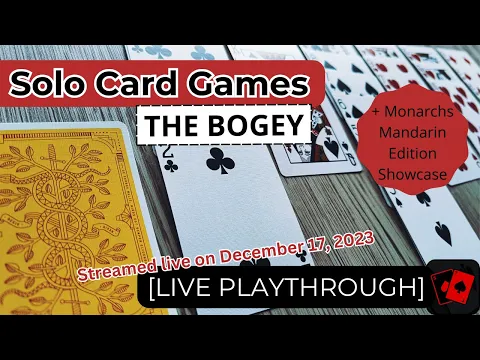 Solo Card Games (Live) | The Bogey