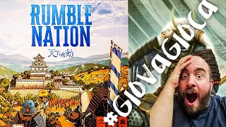 GiovaGioca Vol 25: Rumble Nation, un gioco da tavolo di conquista e maggioranze nel giappone feudale