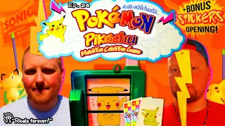 Every Pokémon Ever #24: Pikachu Match 'Em Catch 'Em Game! + Vintage 90's Sticker Opening