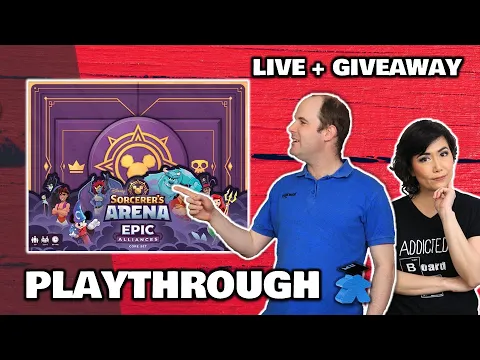 Disney Sorcerer's Arena: Epic Alliances - LIVE Playthrough Board Game & Giveaway Worldwide