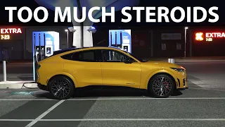 Ford Mustang Mach-e GT wheel spin during acceleration test!