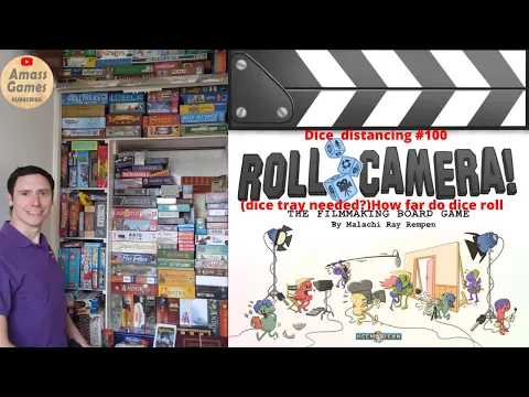Dice distancing #100 Roll Camera!: Film making board game co-operative #tabletop #dice AmassGames