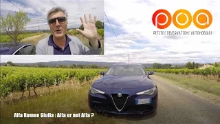 Nouvelle Alfa Romeo Giulia 2016 : la conduite - Essai 1/2