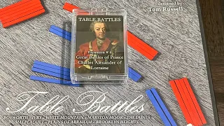 Great Battles of Prince Charles Alexander of Lorraine (Hollandspiele) - Unboxing and Overview