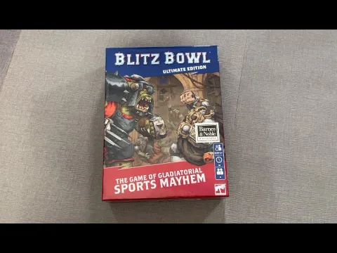 The Discriminating gamer: Blitz Bowl: Ultimate Second Edition unboxing with Ray
