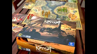 Kemet: Sangue e Sabbia - Unboxing & Setup - Pendragon Game Studio - Gioco da tavolo - Kickstarter