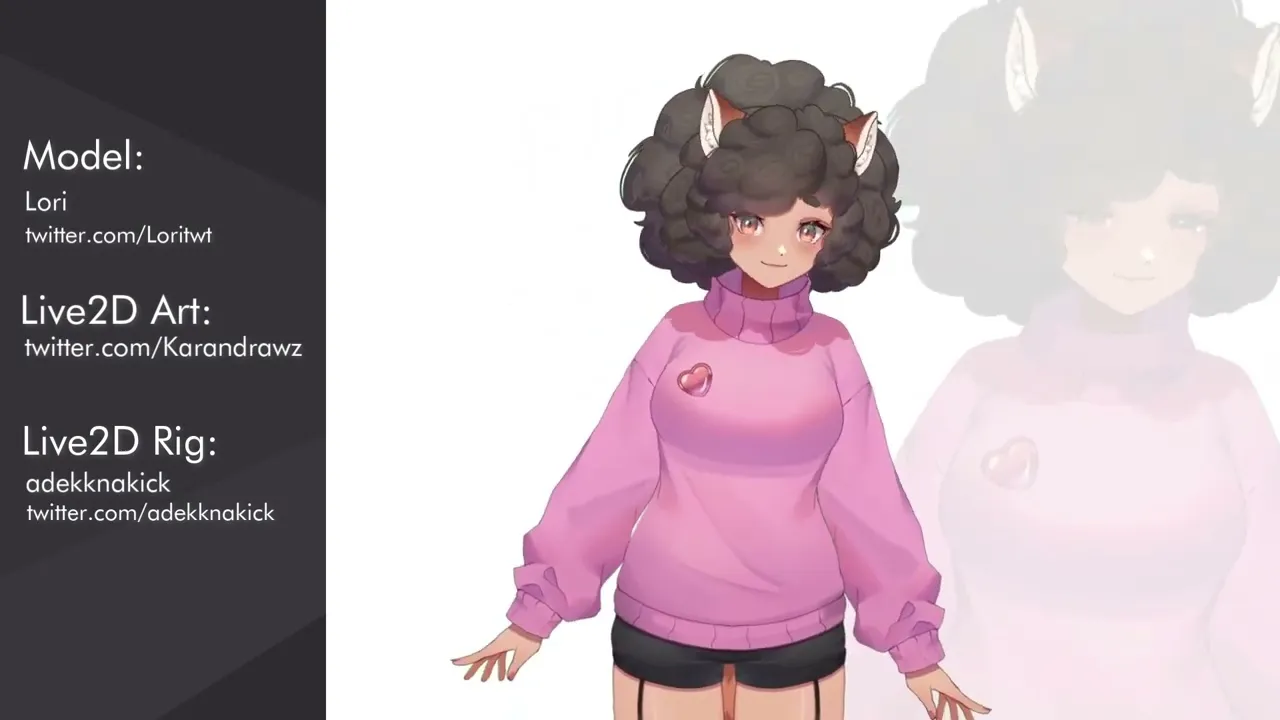 Live2D Rigging Vtuber Model (Full Body Detailed) by adekknakick ...