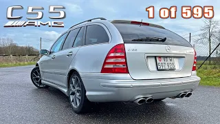 Mercedes C55 AMG Kombi S203 REVIEW on AUTOBAHN - ONE of the RAREST AMG's EVER!