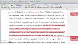 How to proofread/edit/ mark papers in MS Word