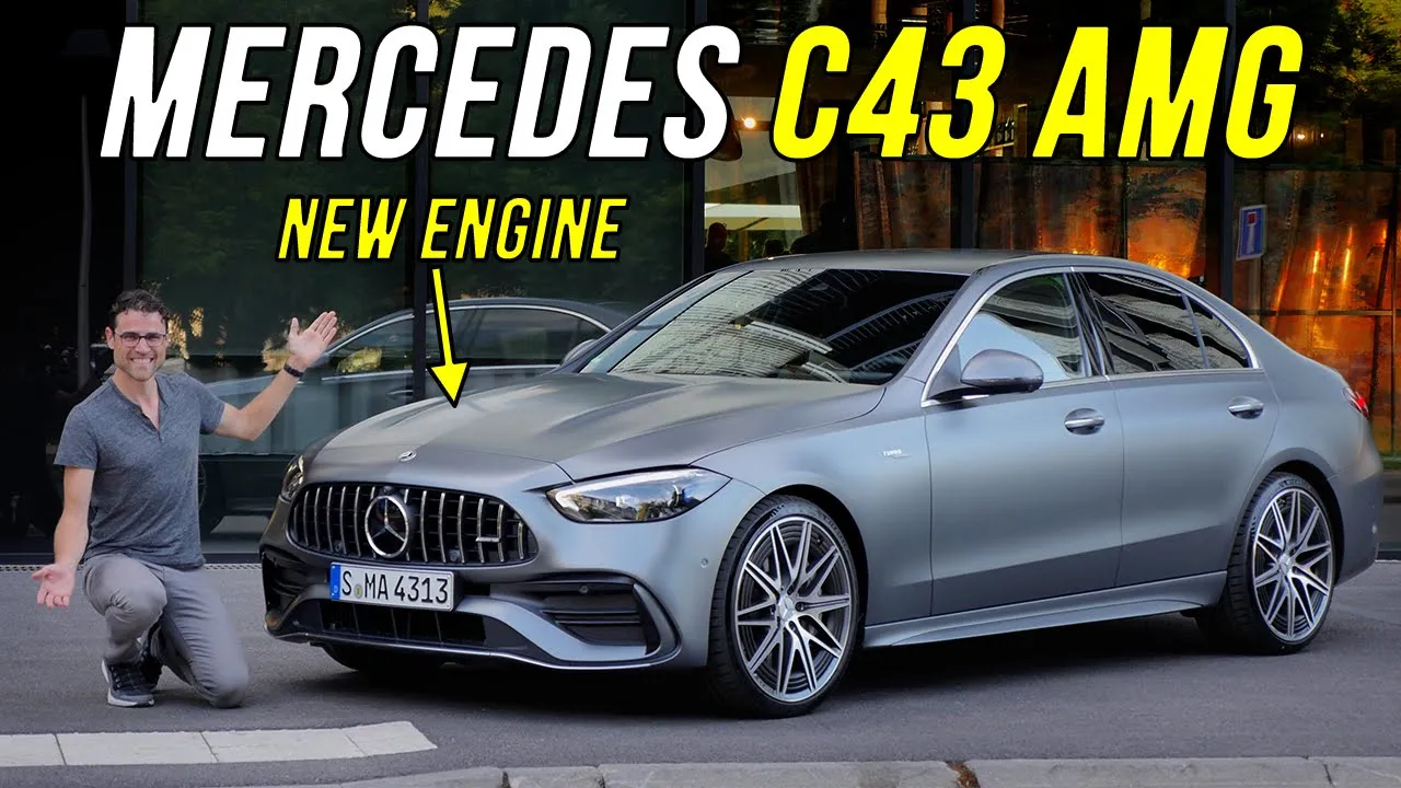 2023 Mercedes C43 AMG driving REVIEW W206 - making the C63 obsolete with 4 cylinders?