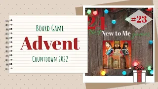 Board Game Advent Countdown | #23 Architects of the West Kingdom