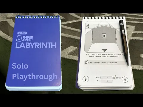 Paper Apps Labyrinth Solo Playthrough (Ending)