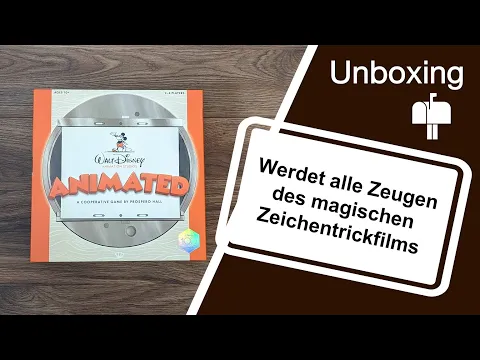 #Unboxing - Disney Animated (Funko Games / Prospero Hall 2023) | Baut euch einen Zeichentrickfilm