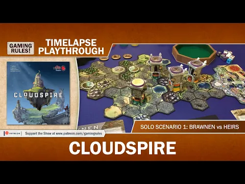 Cloudspire Solo Playthrough on Timelapse - Brawnen vs. Heirs