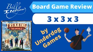 Trekking the World 3 x 3 x 3 Board Game Review (2020 board game from Underdog Games)