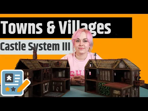 Castle System 3 Preview - Towns & Villages: Magnetic Tabletop Terrain for D&D & TTRPG's