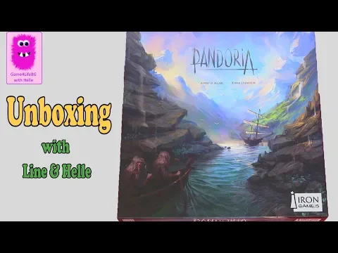 Pandoria, Unboxing (In English, board game, Euro game, brætspil)