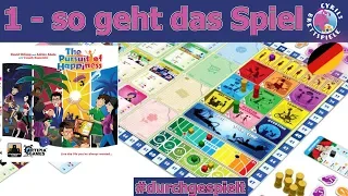 The Pursuit of Happiness - Komponenten & Regeln - Cyrils Brettspiele(S192E01)