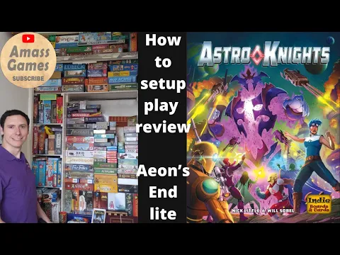 How to play Astro Knights co-op deck building board game review AmassGames Aeon's End deck bulding