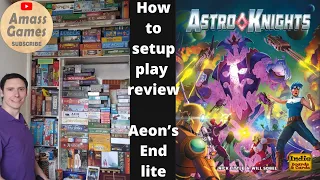 How to play Astro Knights co-op deck building board game review AmassGames Aeon's End deck bulding
