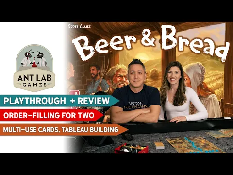 Beer & Bread Board Game | 2-player Playthrough | Review