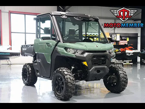 2026 Can-am Defender Dps Cab Hd9 Compass Green Thumbnail alt