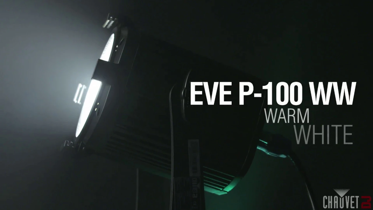 Product video thumbnail for Chauvet EVE P-100 WW High Output Warm White Wash Light