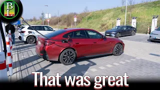 BMW i4 M60 Long Distance Test ⚡ 500 km Autobahn, Charging & Real Consumption