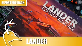 Before you Back - Lander: Your Story Begins Here - (Quackalope Kickstarter)