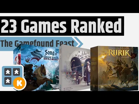 Ranking The Gamefound Feast - 23 Games from Dungeons & Lasers to The Witcher Legacy & More!!