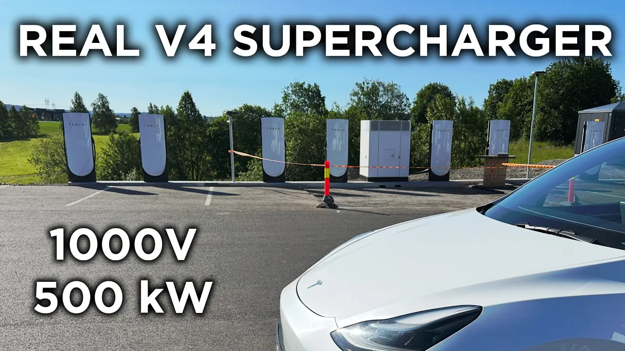 Europe's First 500 kW V4 Supercharger Is Here - And It's in Norway