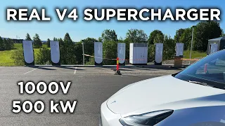 Europe's First 500 kW V4 Supercharger Is Here - And It's in Norway