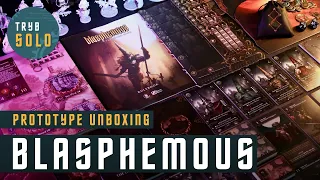 Blasphemous: The Board Game | prototype unboxing
