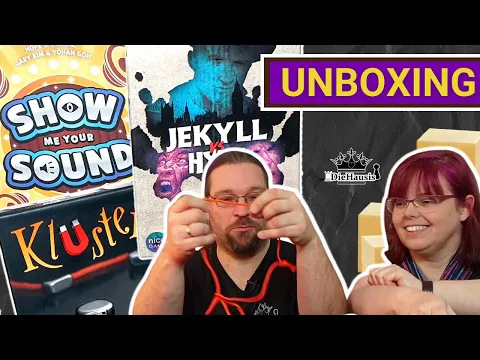 Jekyll vs. Hyde / Kluster / Show me your sound | Unboxing (Nice Game Publishing 2021) [Brettspiele]