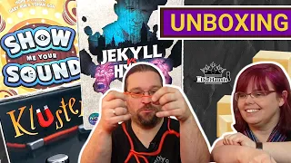 Jekyll vs. Hyde / Kluster / Show me your sound | Unboxing (Nice Game Publishing 2021) [Brettspiele]