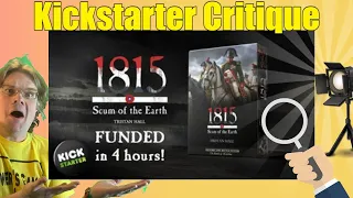 1815, Scum of the Earth – The Battle of Waterloo Card Game - Kickstarter Critique