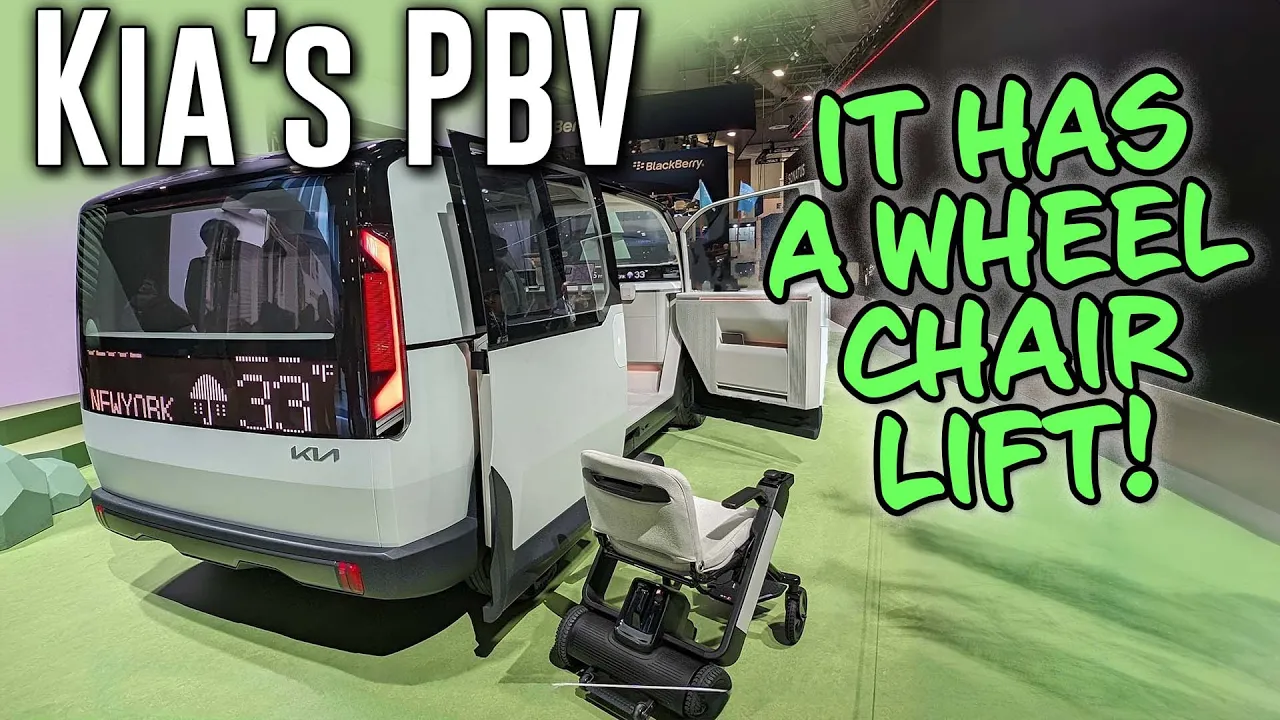 Kia EV Future Cars | It has a WHEELCHAIR LIFT!