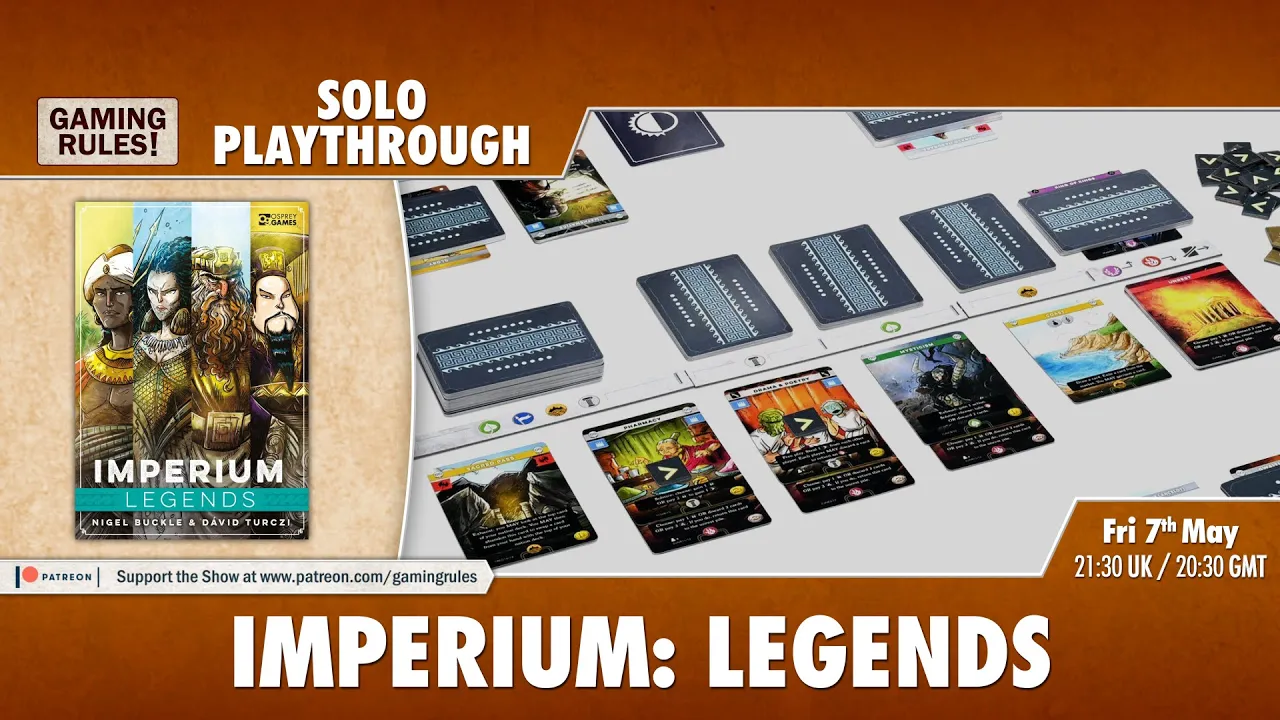 Imperium: Legends - Solo Playthrough
